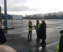 Inauguration du parking de co-voiturage chez IKEA (27 janvier 2015)