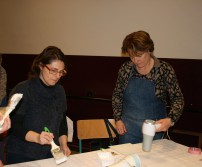 Premier atelier patine au Foyer Culturel d'Hognoul (13 janvier 2016)