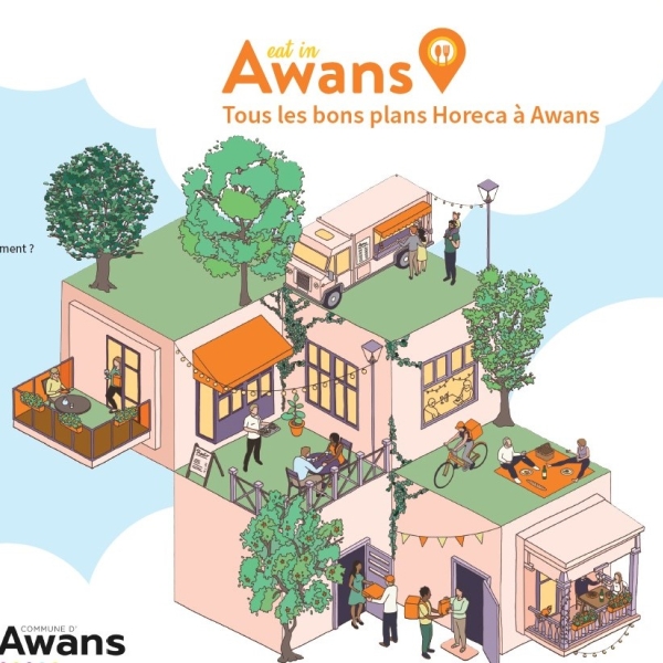 Eat in Awans: Notre brochure spéciale Horeca local