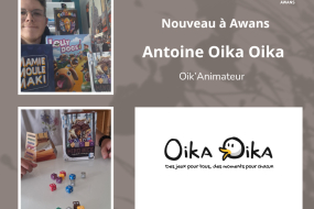 Nouveau à Awans : nouveaux jeux de société avec Antoine Oika oika