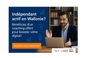 Coachings digitaux individuels offerts aux indépendants wallons